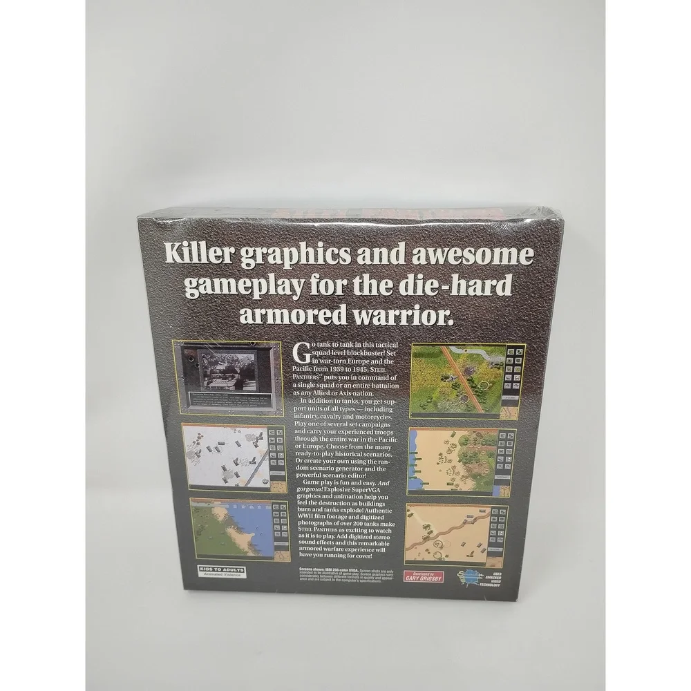 SSI Steel Panthers Big Box PC Game 1995 Tactical Wargame Sealed DOS Strategy